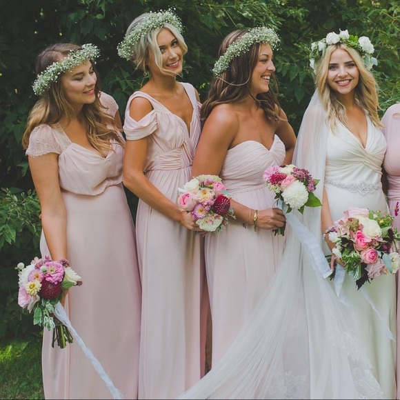 Beautiful Blush Fill Length Dress 💗 ASOS - Picture 7 of 7